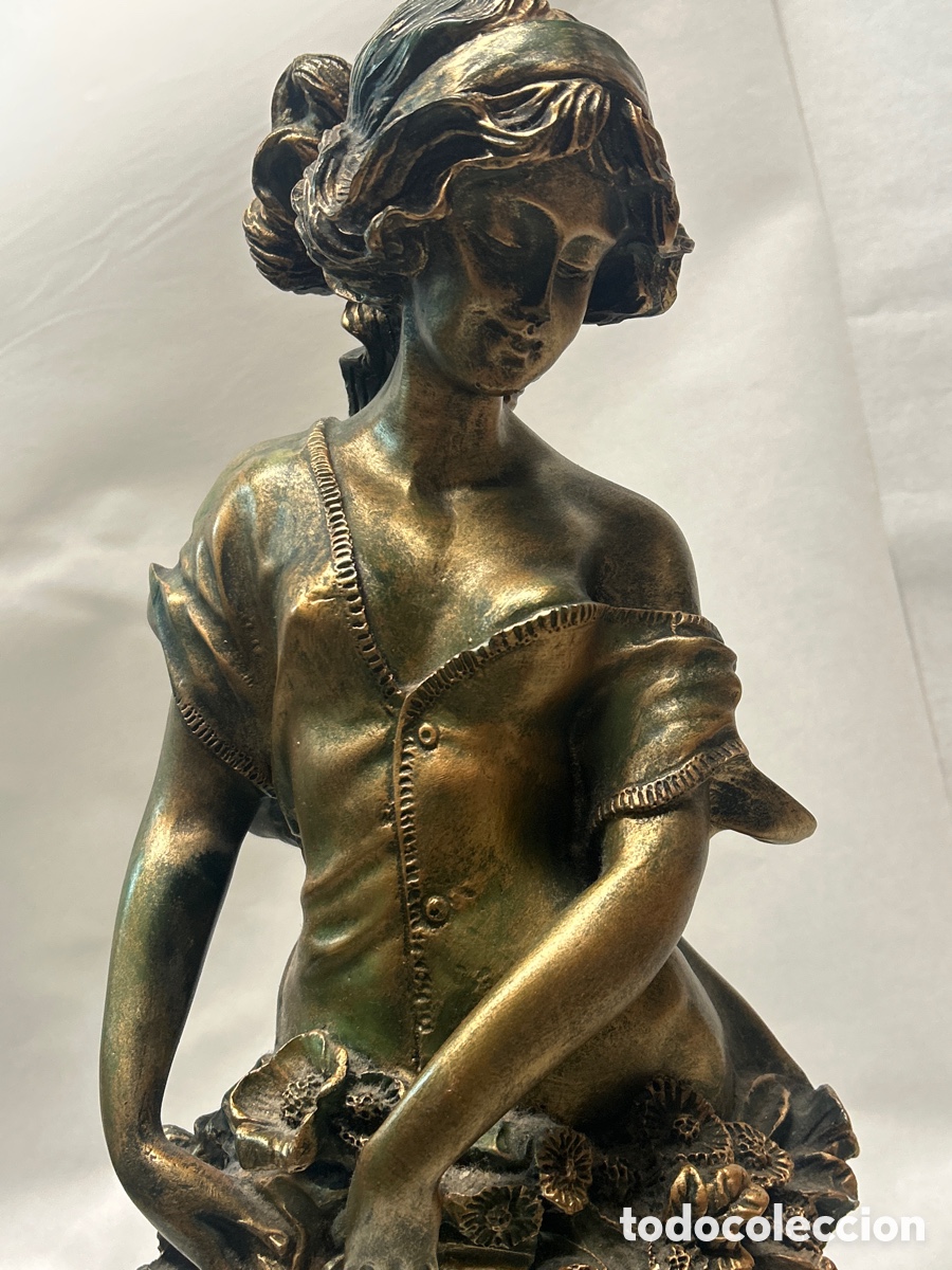 Vintage: Figura alegor&iacute;a a la primavera - Foto 2