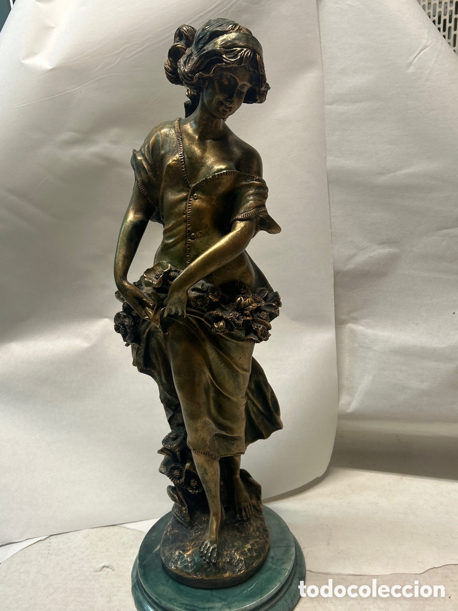Vintage: Figura alegor&iacute;a a la primavera - Foto 1
