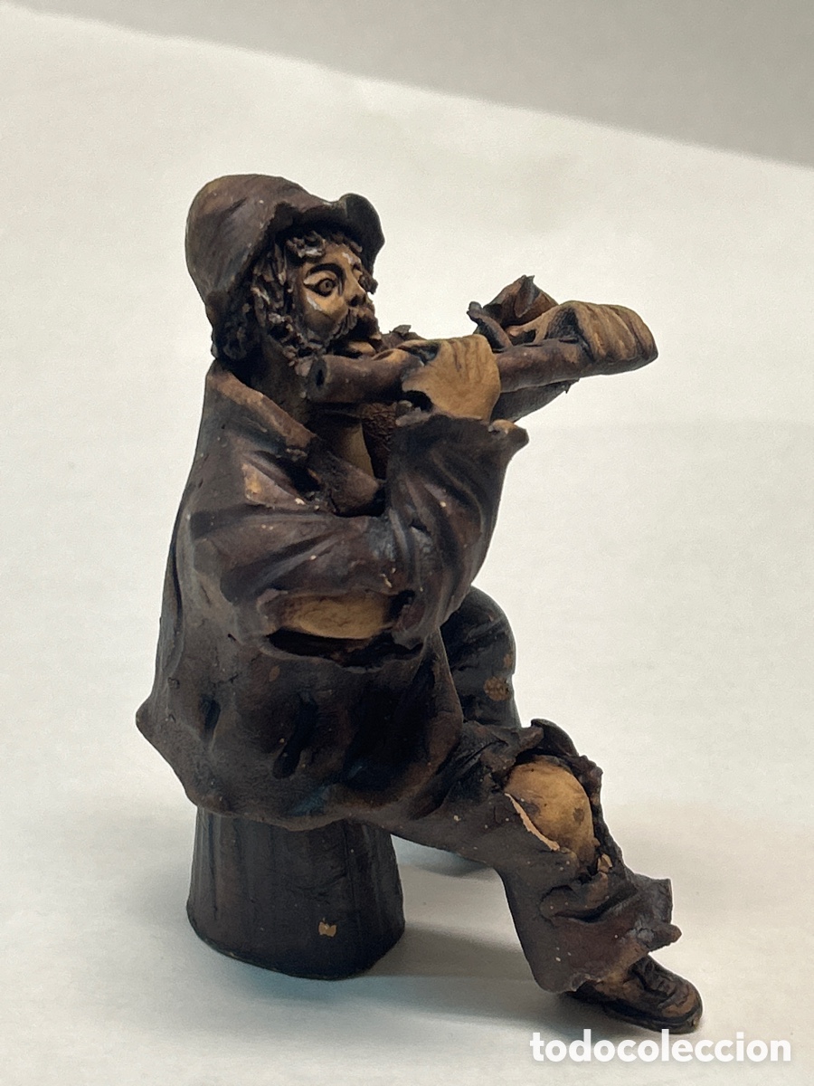 Vintage: Figura mendigo, flautista - Foto 2