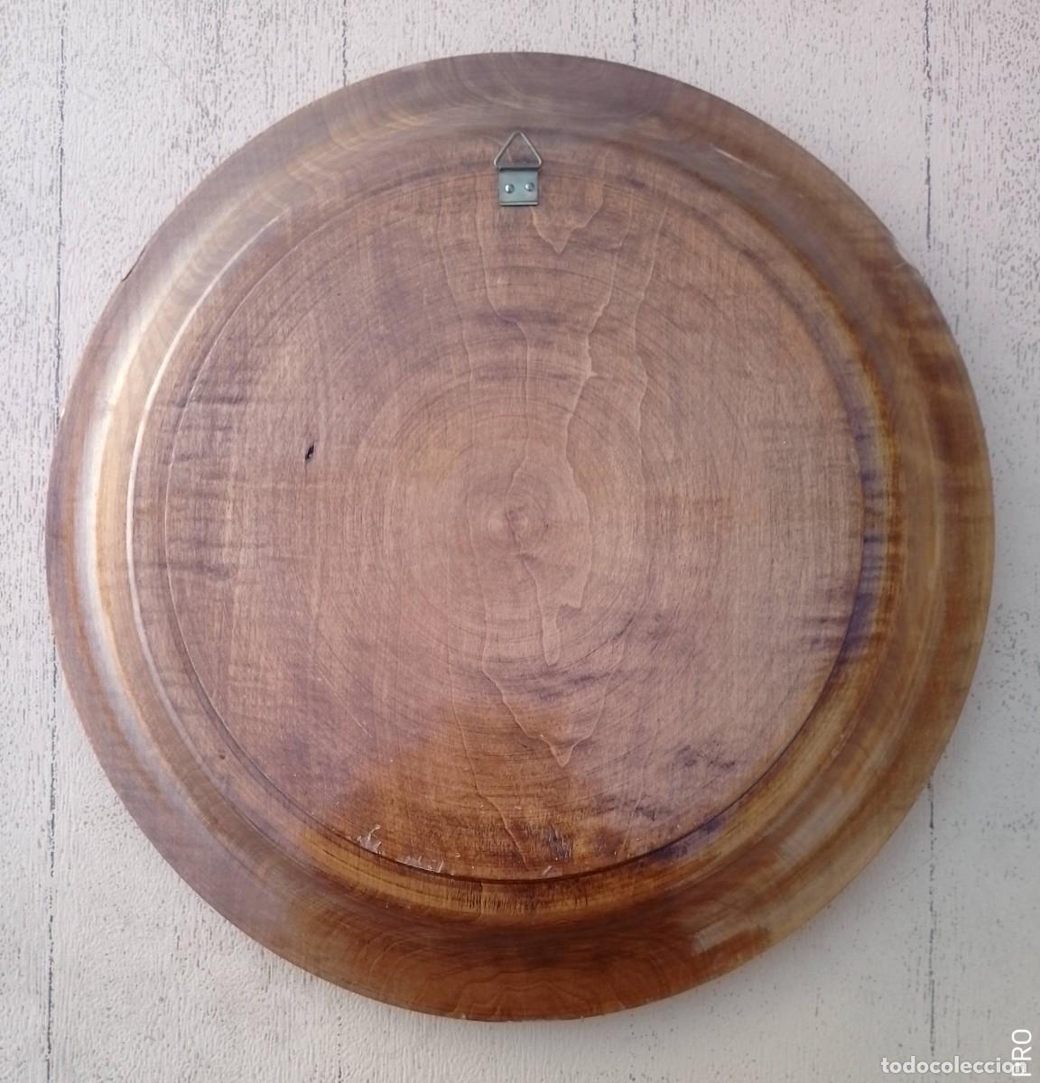Vintage: Plato Tallado en Madera - Foto 2