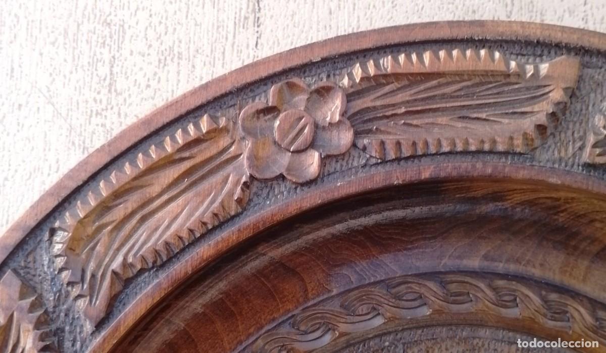 Vintage: Plato Tallado en Madera - Foto 6