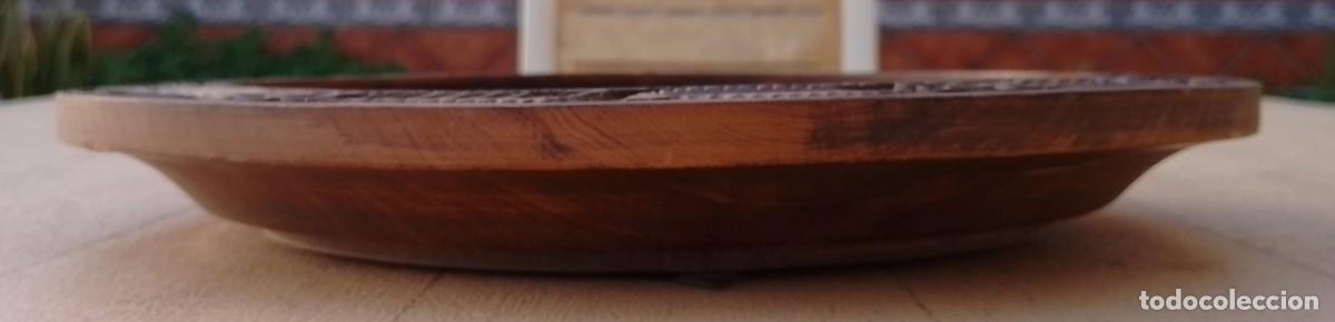 Vintage: Plato Tallado en Madera - Foto 12