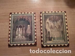Vintage: PAREJA DE CUADROS DE MADERA LACADA - Foto 1