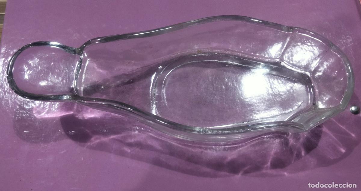 Vintage: Salsero de cristal. Sin marcas. - Foto 1