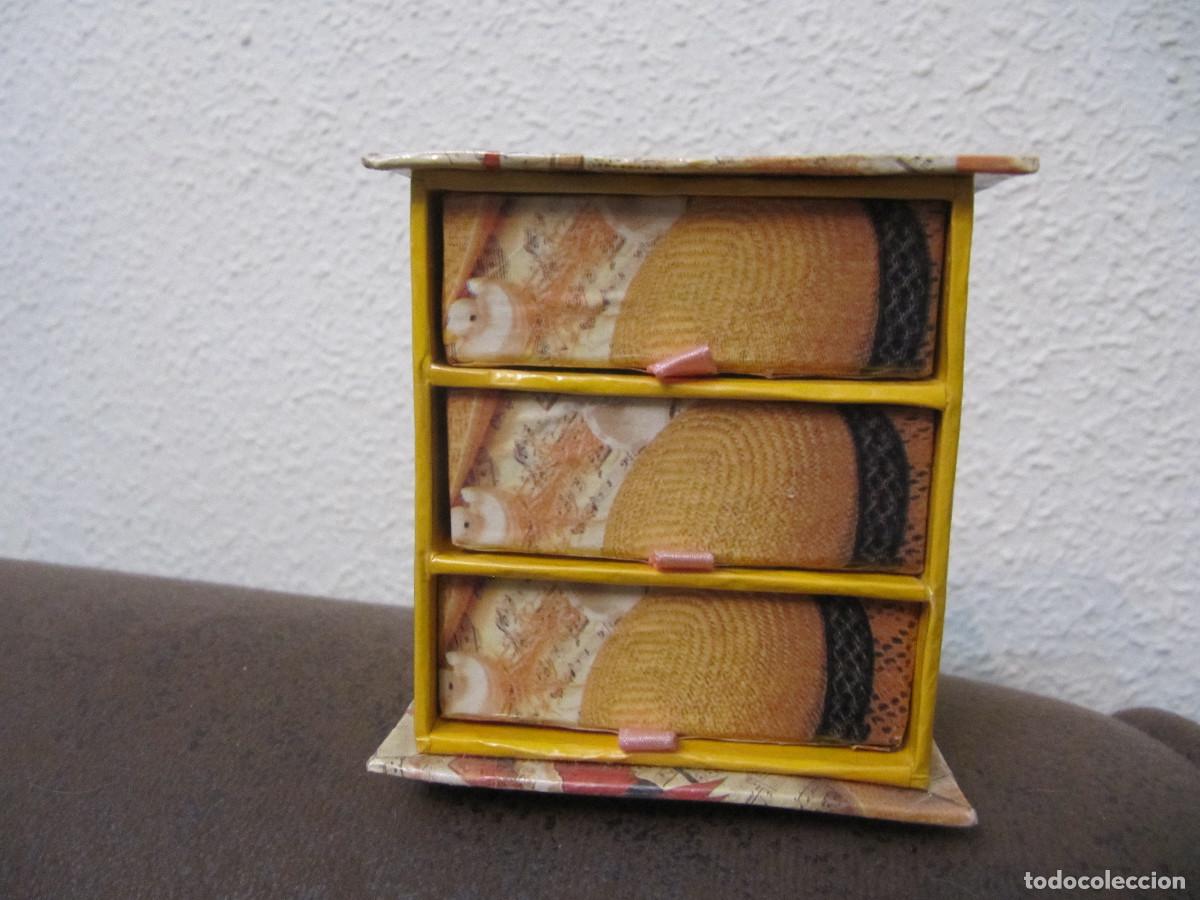 Vintage: JOYERO MADERA CARTON FORRADO - Foto 1