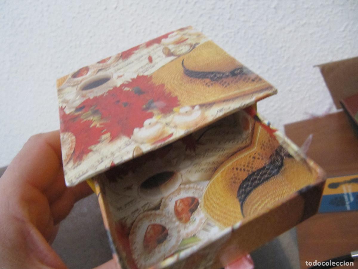 Vintage: JOYERO MADERA CARTON FORRADO - Foto 7