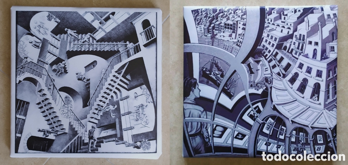 Vintage: 2 Cuadros R&Eacute;PLICAS Escher
