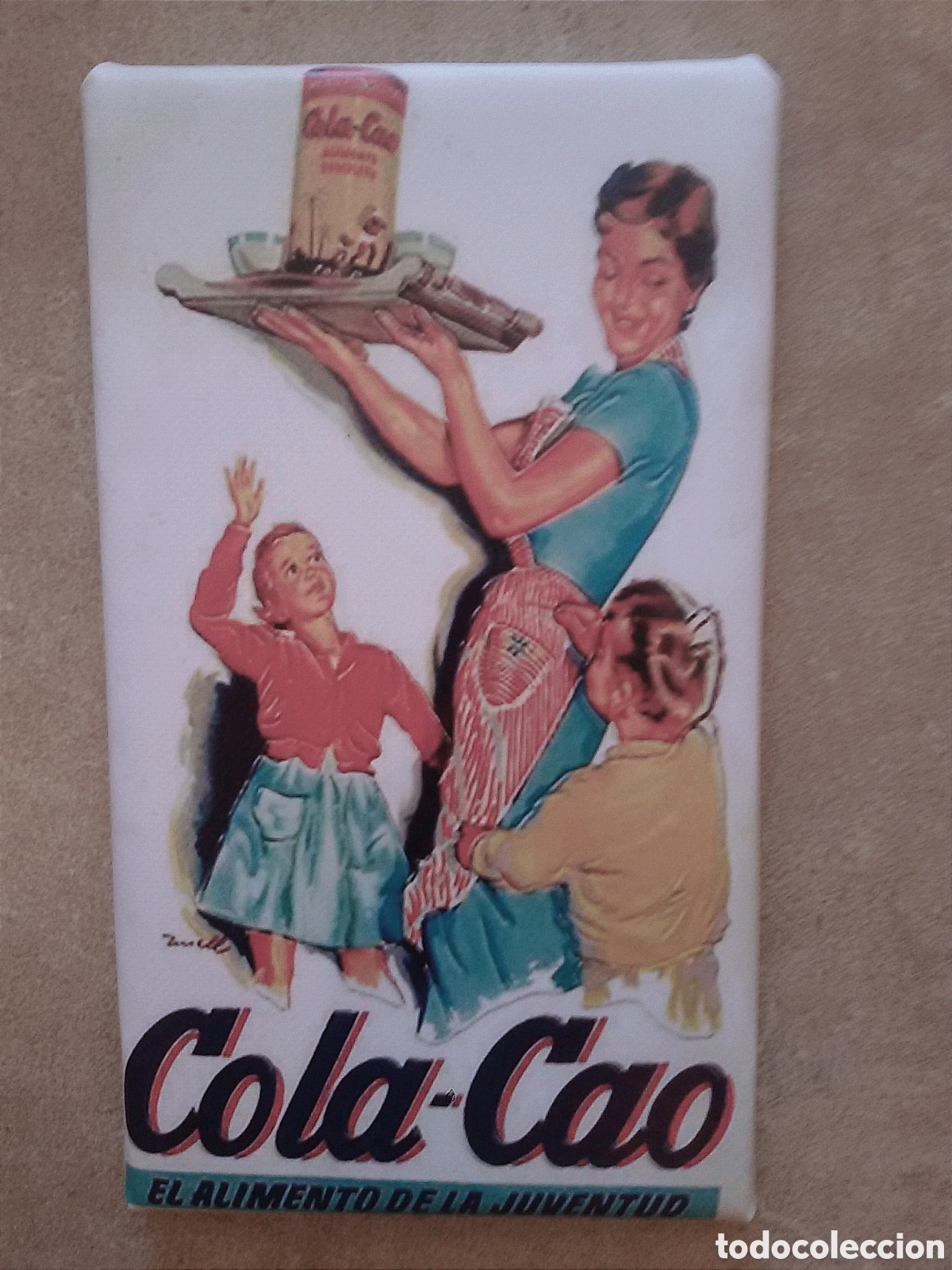 Vintage: Cuadro cartel COLA CAO - Foto 1