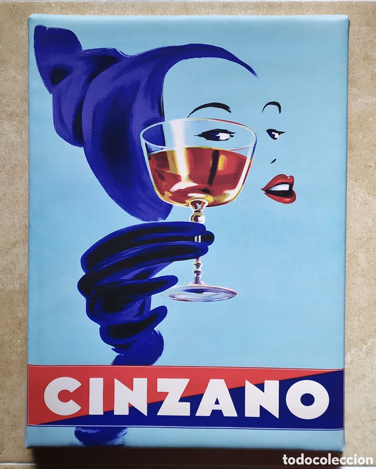 Vintage: Cuadro cartel CINZANO - Foto 1
