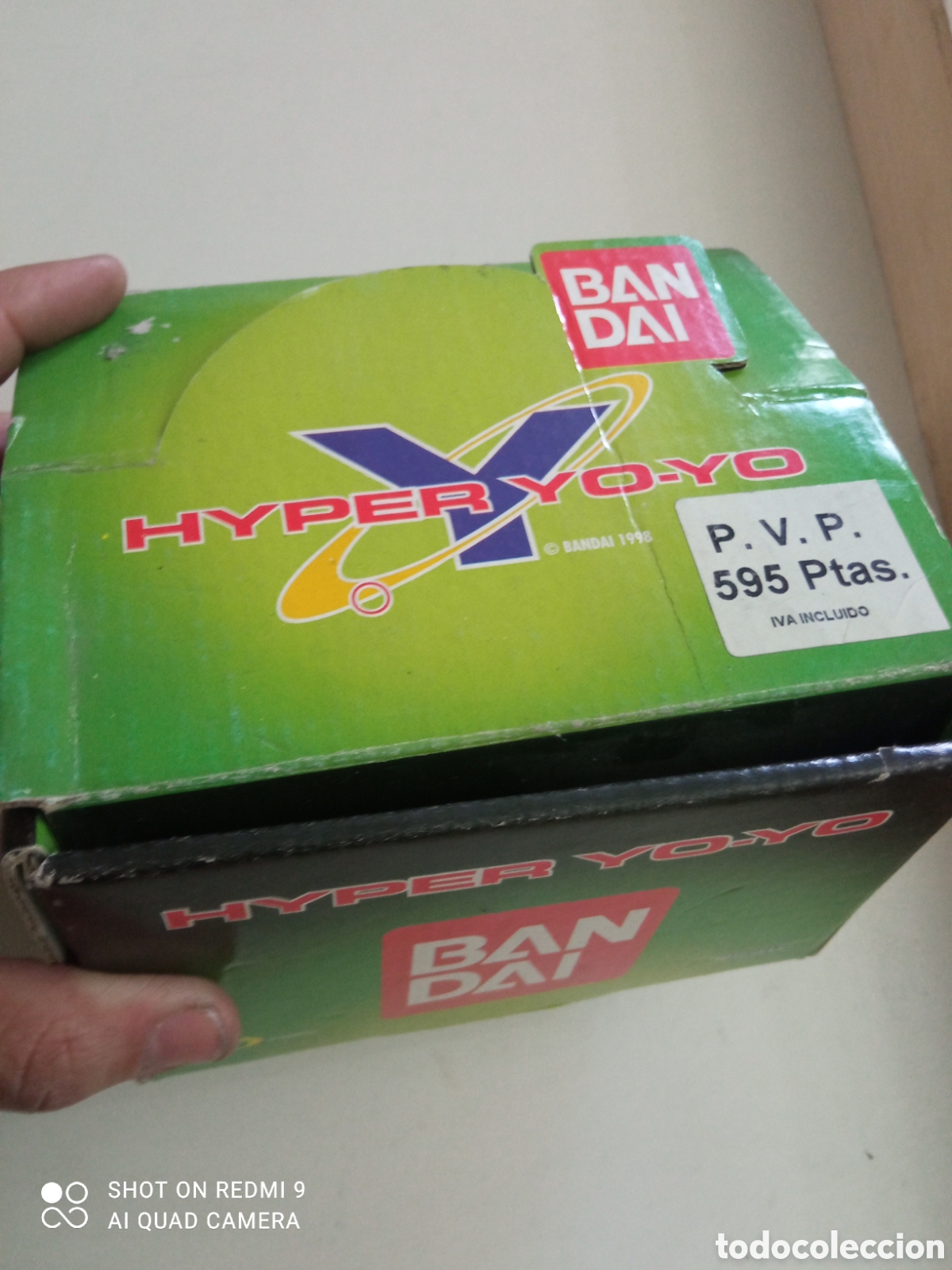 Vintage: Caja vac&iacute;a de hiper yo-yo de bandai 1998