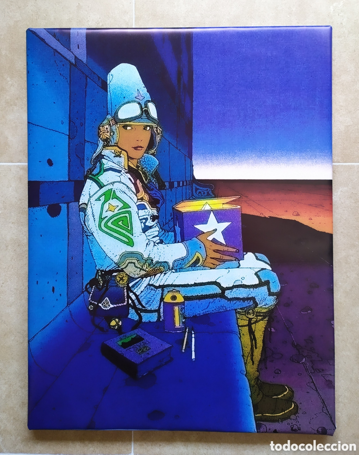 Vintage: Cuadro EL VIGILANTE DE LAS ESTRELLAS - Foto 1