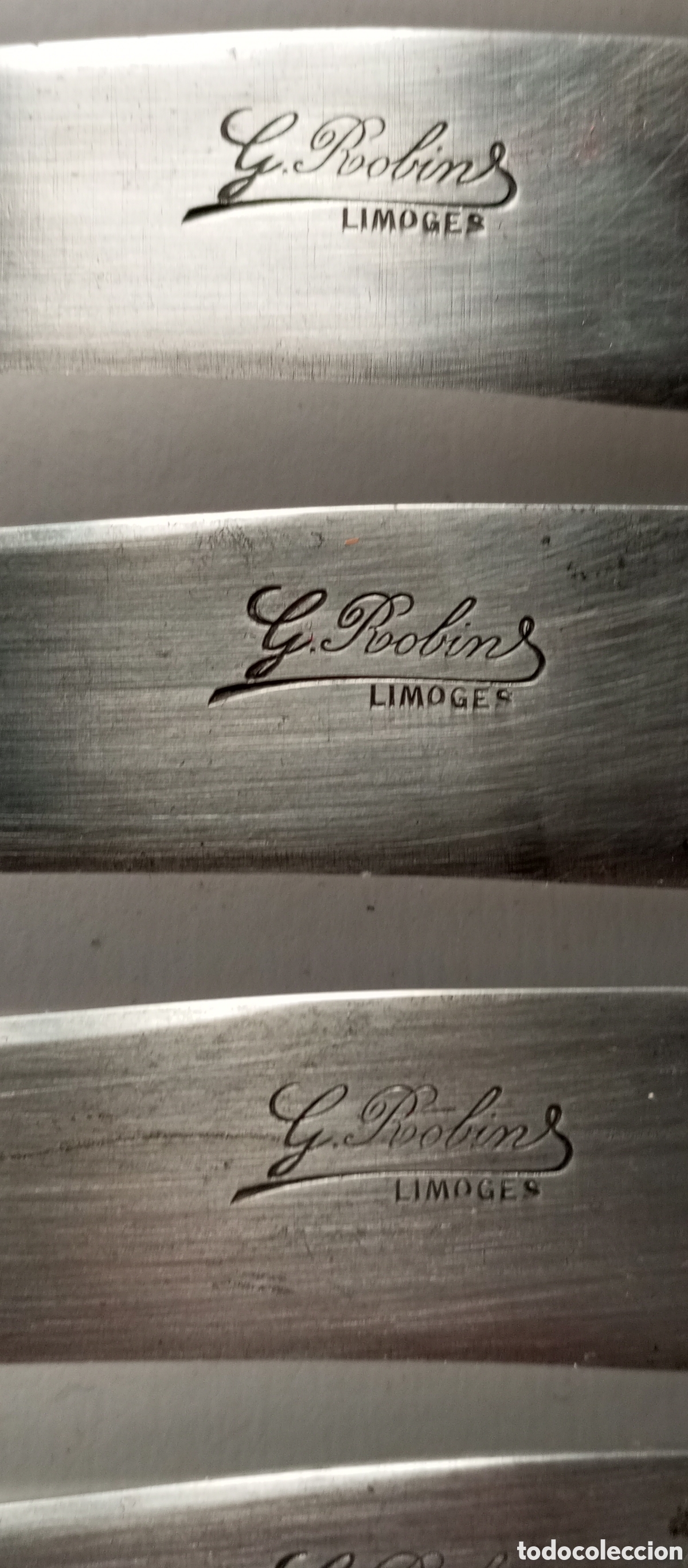 Vintage: 12 cuchillos Limonge Gustave Robins - Foto 3