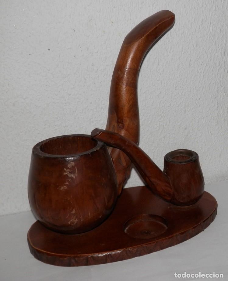 Vintage: PIPAS DECORATIVAS EN MADERA - Foto 2