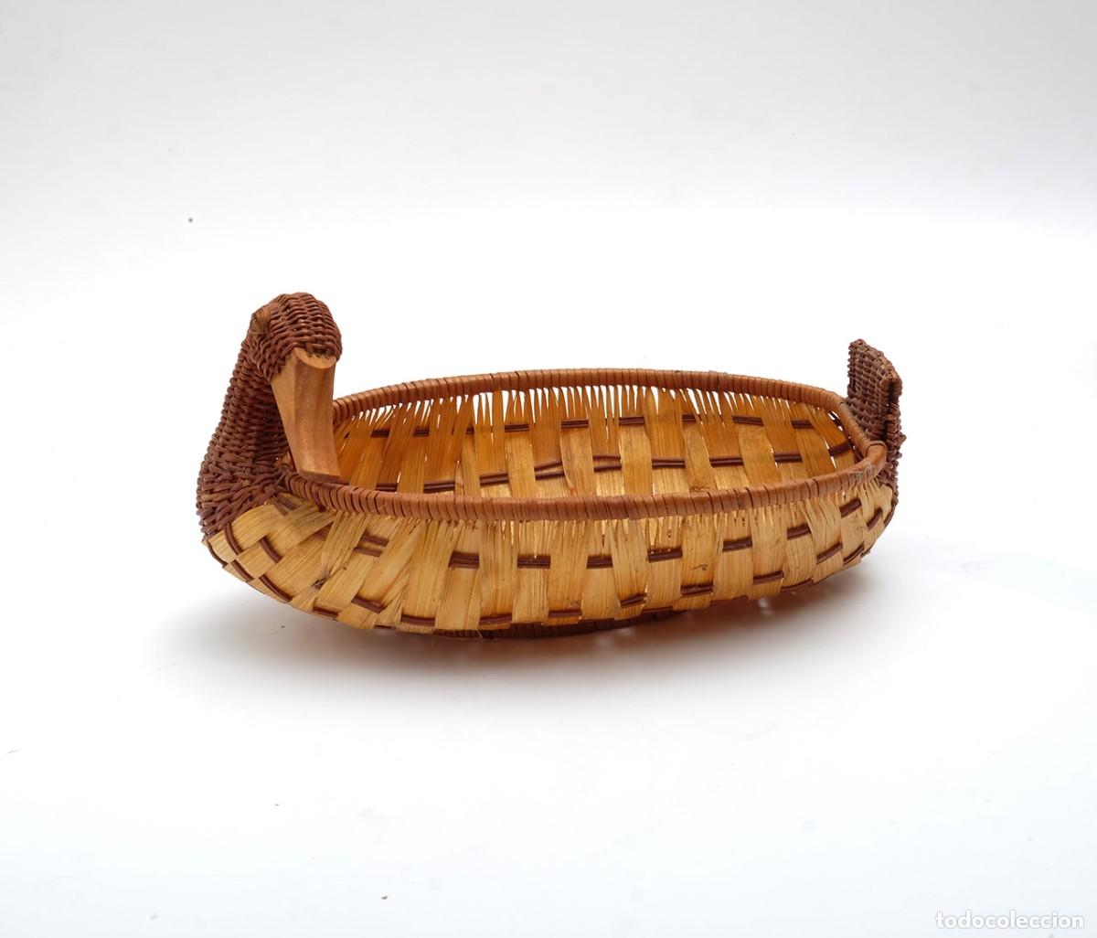Vintage: Cesta vintage de mimbre con forma de pato - Foto 2