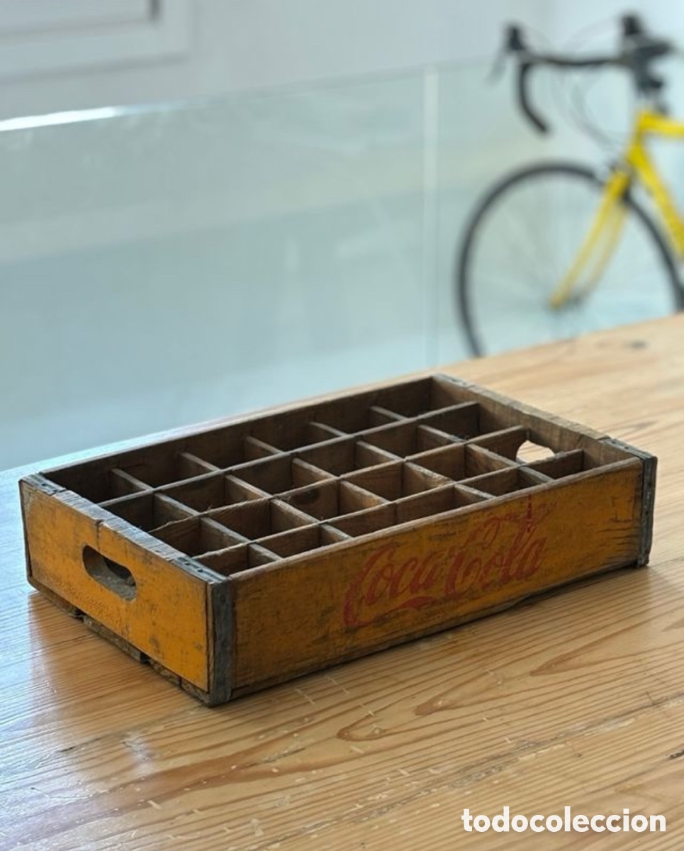 Vintage: Caja antigua botellines Coca Cola - Foto 1