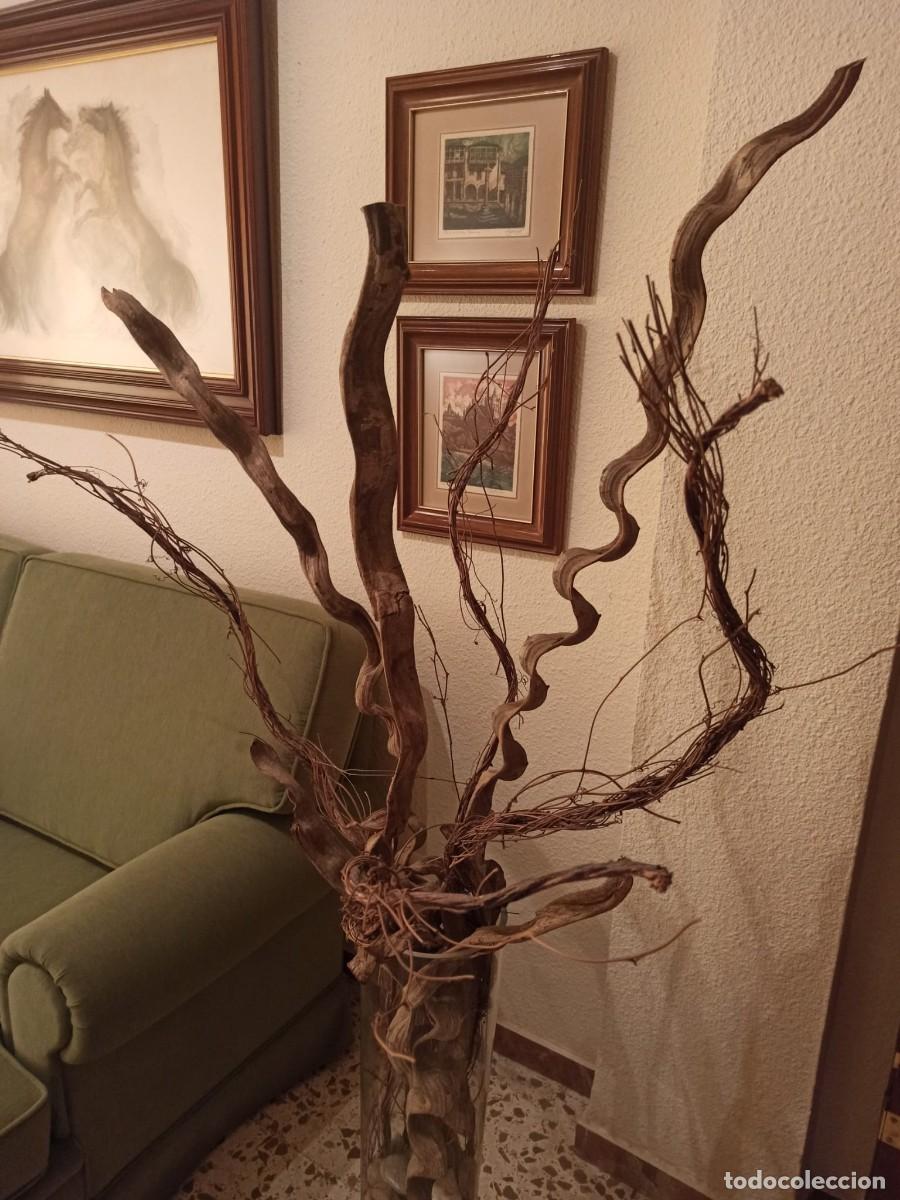 Vintage: JARR&Oacute;N CRISTAL GRUESO 75 X 18 CENT&Iacute;METROS CON RA&Iacute;CES ALTURA 170