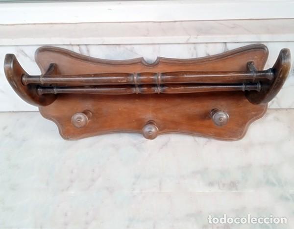 Vintage: Perchero sombrerero madera - Foto 2
