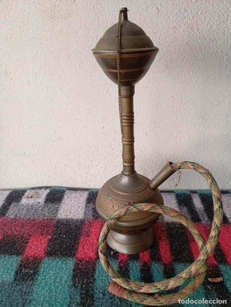 Vintage: cachimba de metal repujado - Foto 1