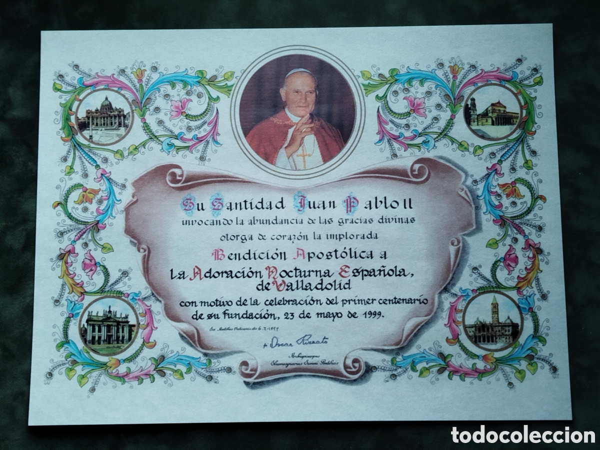 Vintage: Bendici&oacute;n apostolica - Foto 2