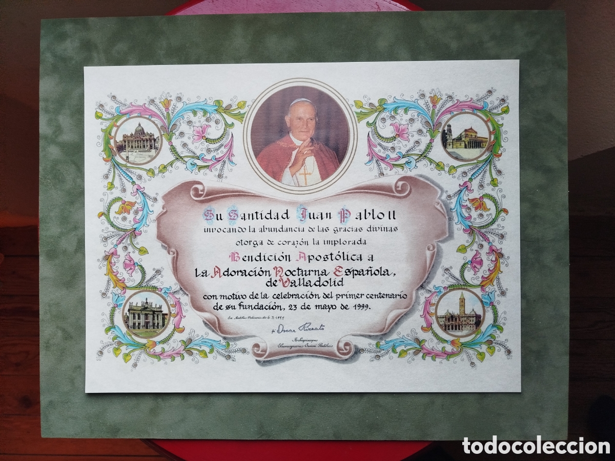 Vintage: Bendici&oacute;n apostolica - Foto 1