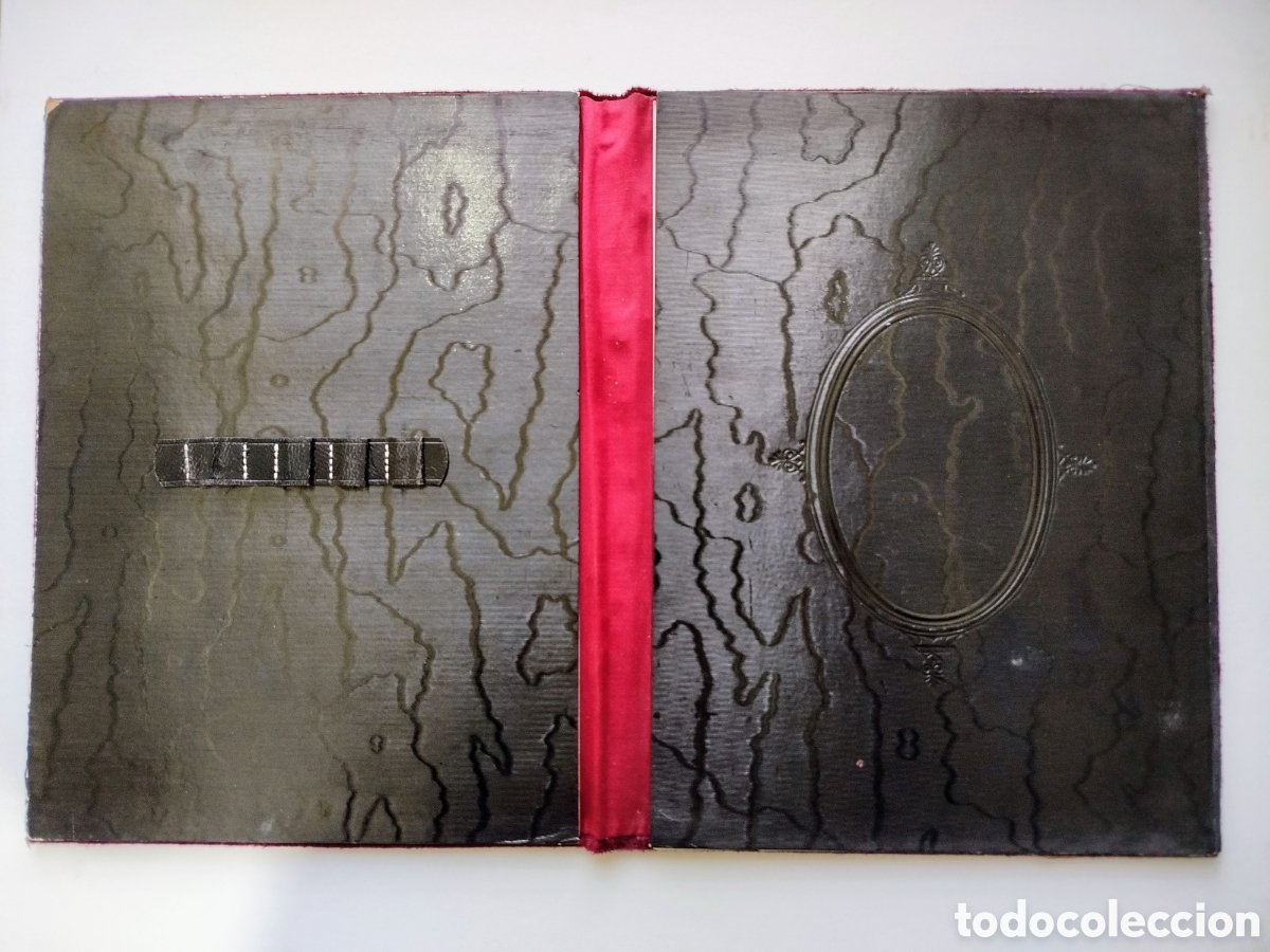 Vintage: Carpeta de terciopelo burdeos - Foto 3