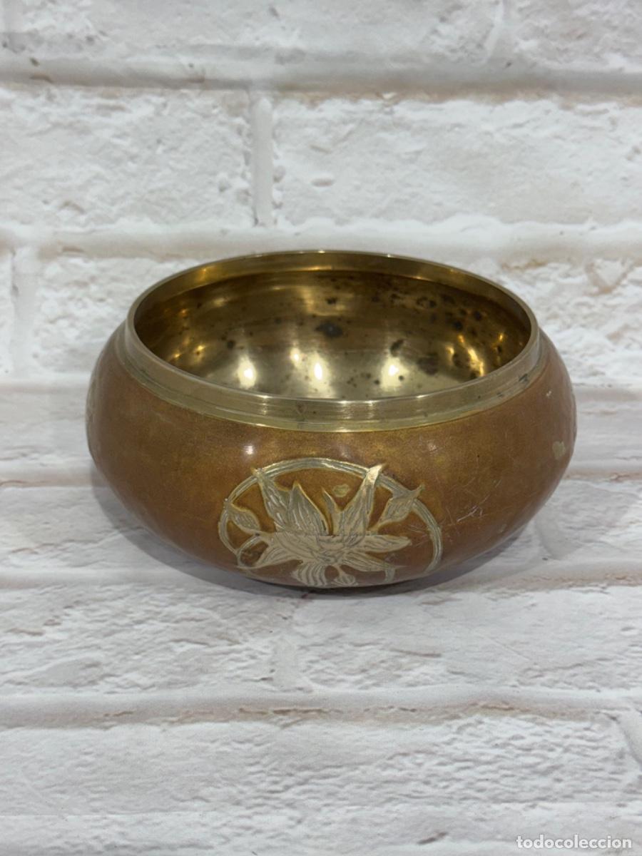 Vintage: CUENCO DE METAL TIBETANO - Foto 2
