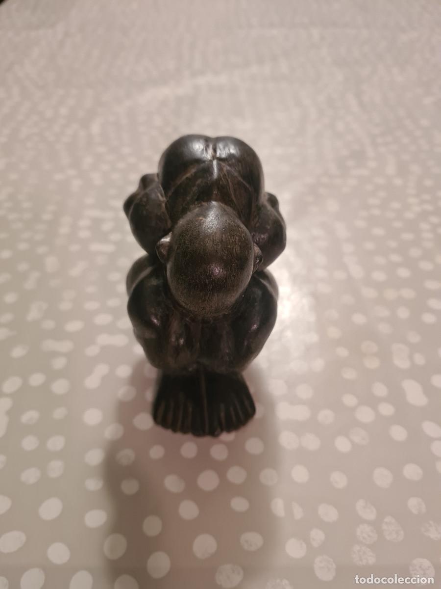 Vintage: Tres figuras de ebano de El Buda Lloron - Foto 3
