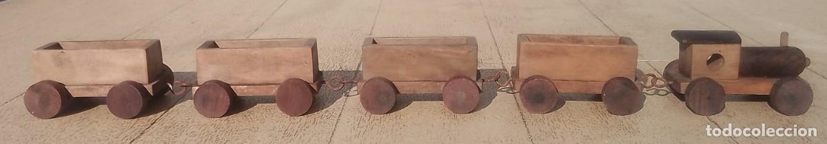 Vintage: Antiguo Tren de Carga en Madera - Foto 4