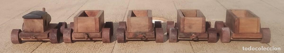 Vintage: Antiguo Tren de Carga en Madera - Foto 5