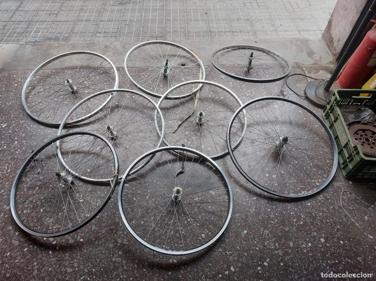 Vintage: LOTE DE RUEDAS Y AROS DE BICICLETAS - Foto 1