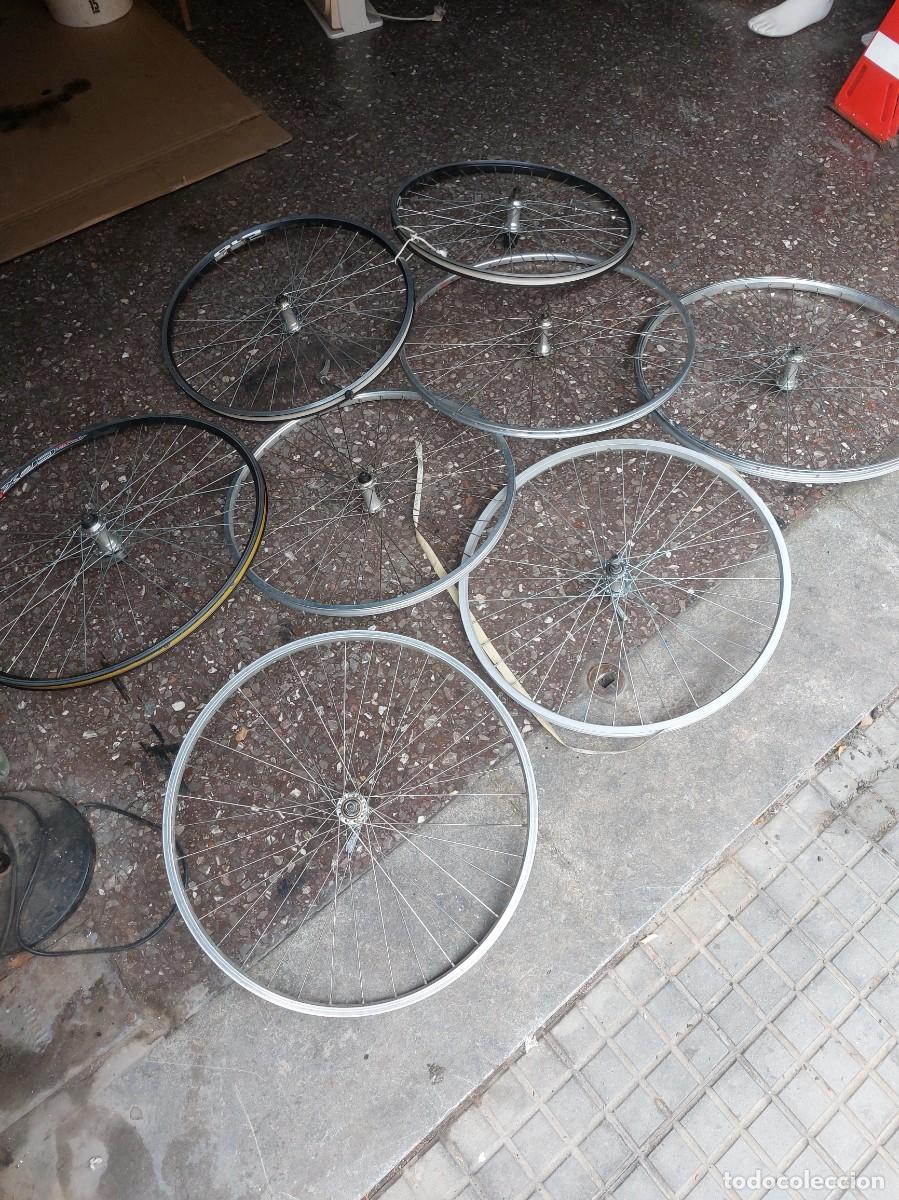 Vintage: LOTE DE RUEDAS Y AROS DE BICICLETAS - Foto 2