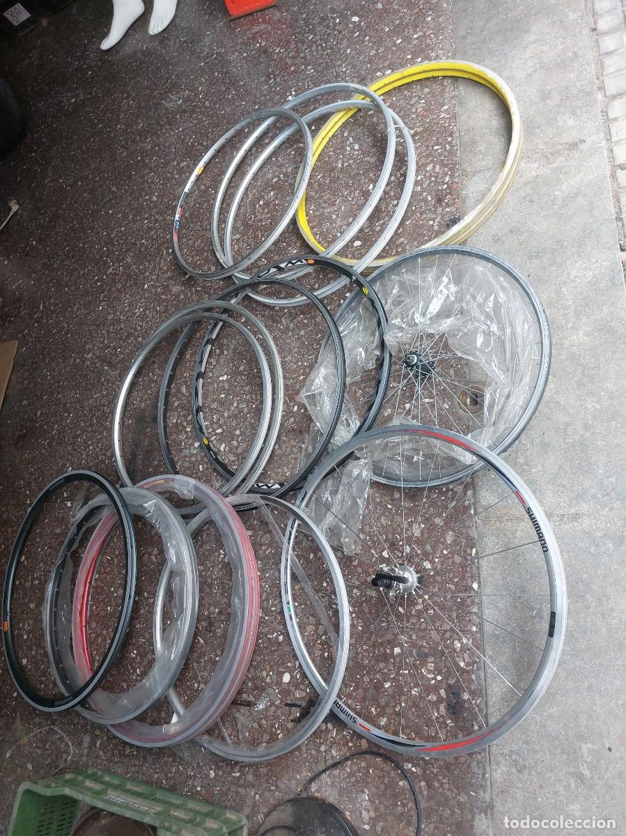 Vintage: LOTE DE RUEDAS Y AROS DE BICICLETAS - Foto 3