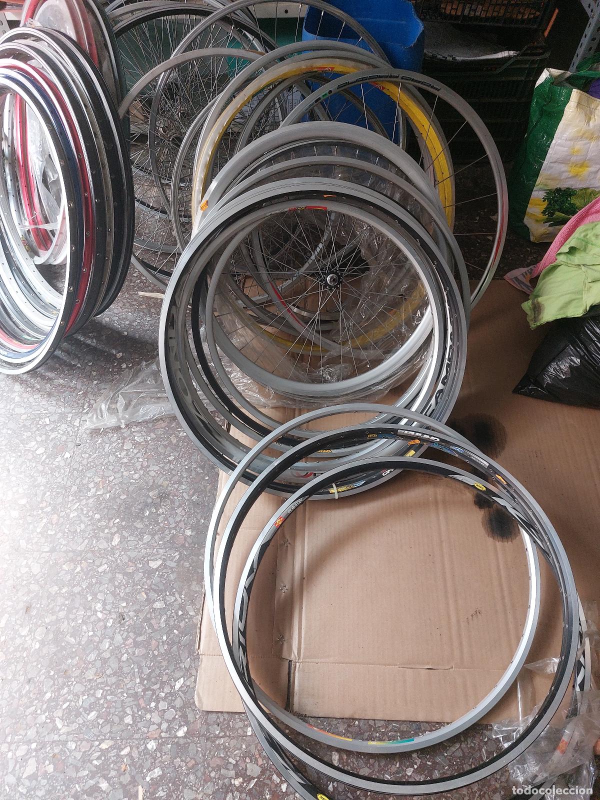 Vintage: LOTE DE RUEDAS Y AROS DE BICICLETAS - Foto 7