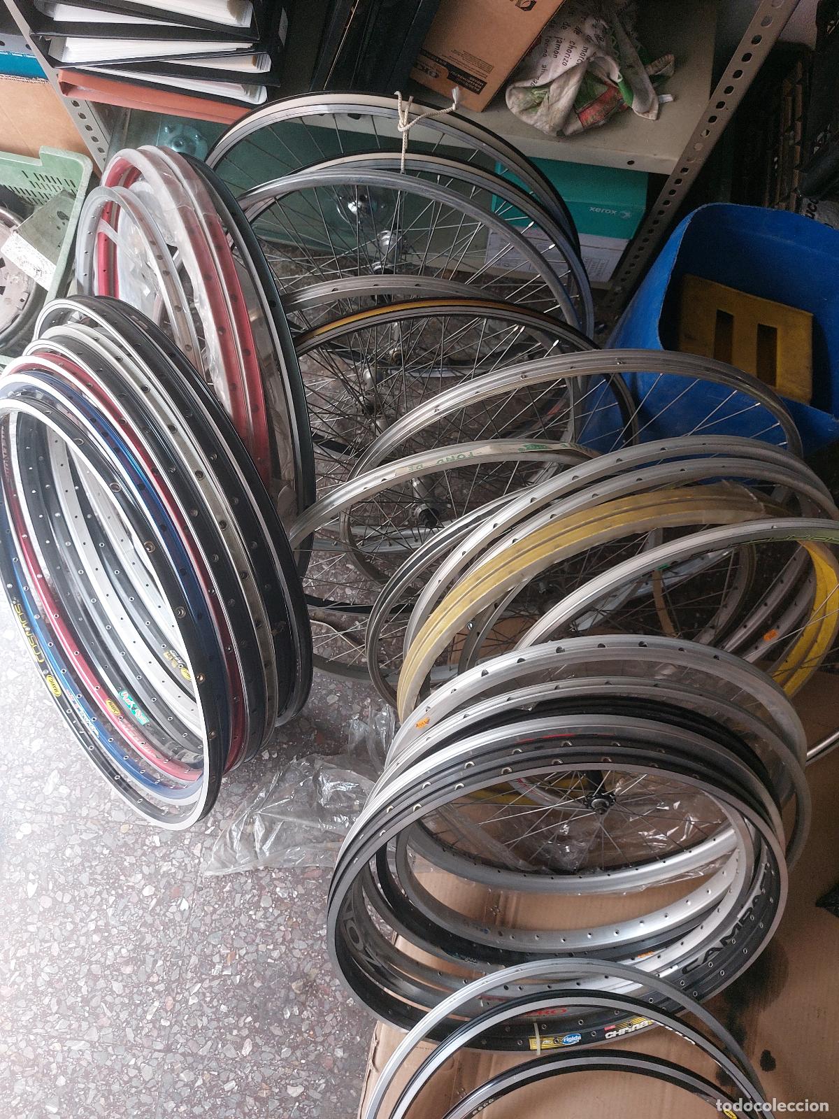 Vintage: LOTE DE RUEDAS Y AROS DE BICICLETAS - Foto 9