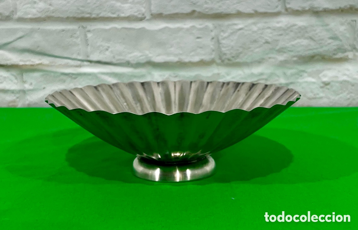 Vintage: ANTIGUO CENTRO DE MESA METAL PLATEADO - Foto 1