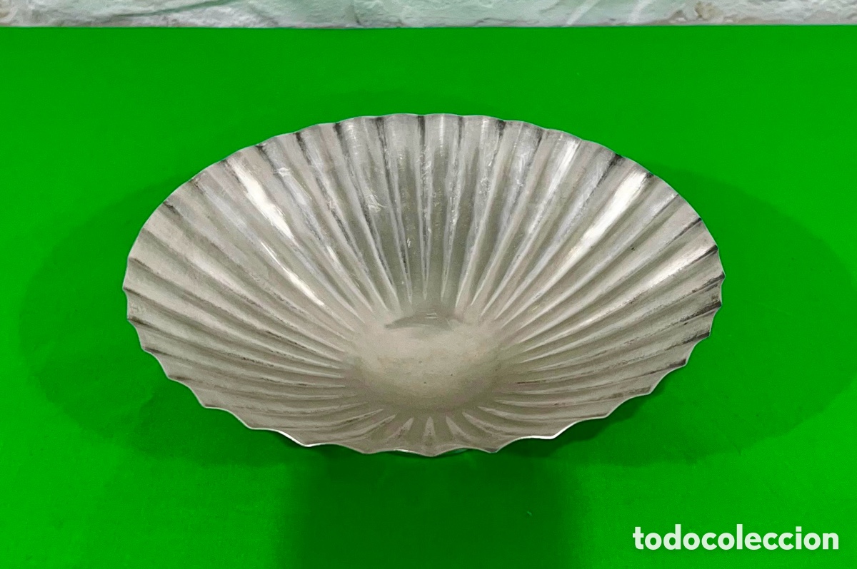 Vintage: ANTIGUO CENTRO DE MESA METAL PLATEADO - Foto 5
