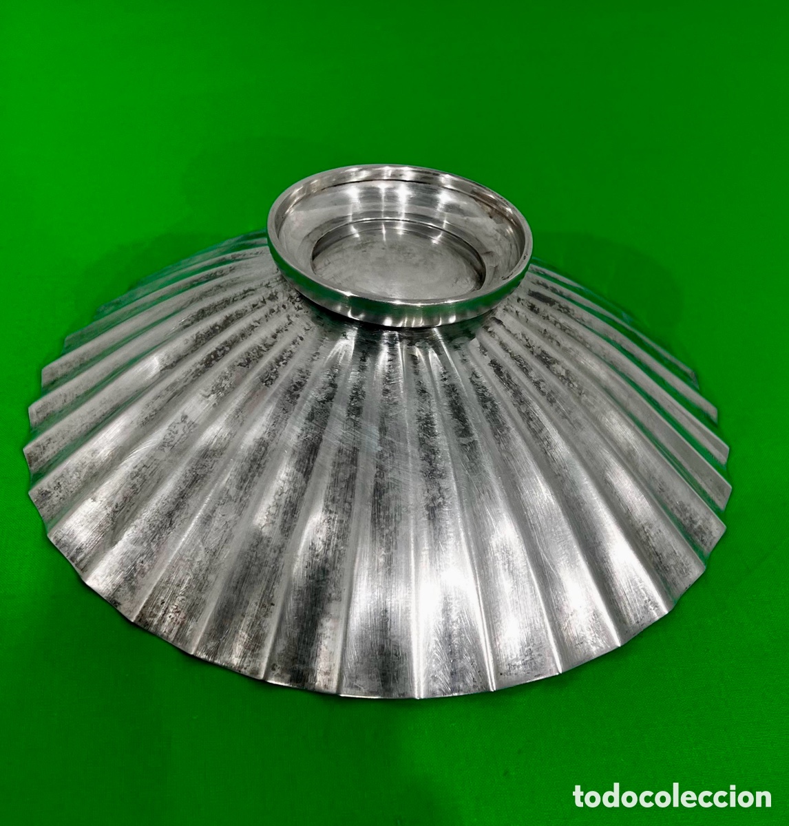 Vintage: ANTIGUO CENTRO DE MESA METAL PLATEADO - Foto 6