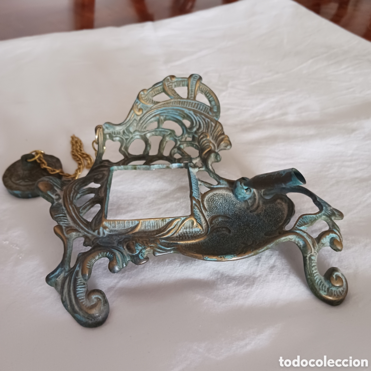 Vintage: Bonito y elaborado tintero - Foto 4