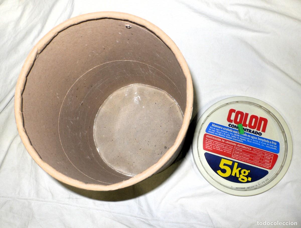 Vintage: TAMBOR DETERGENTE COL&Oacute;N 5 KG.CON TAPA Y ASA -VAC&Iacute;O- - Foto 7