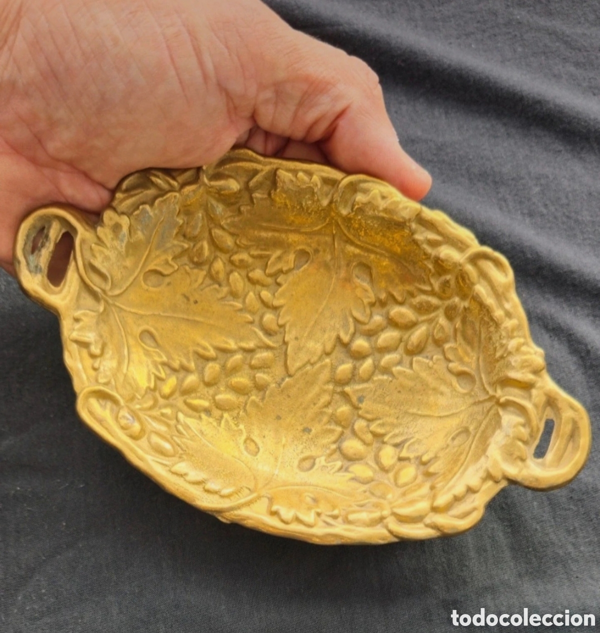 Vintage: Bandeja de laton vintage - Foto 3