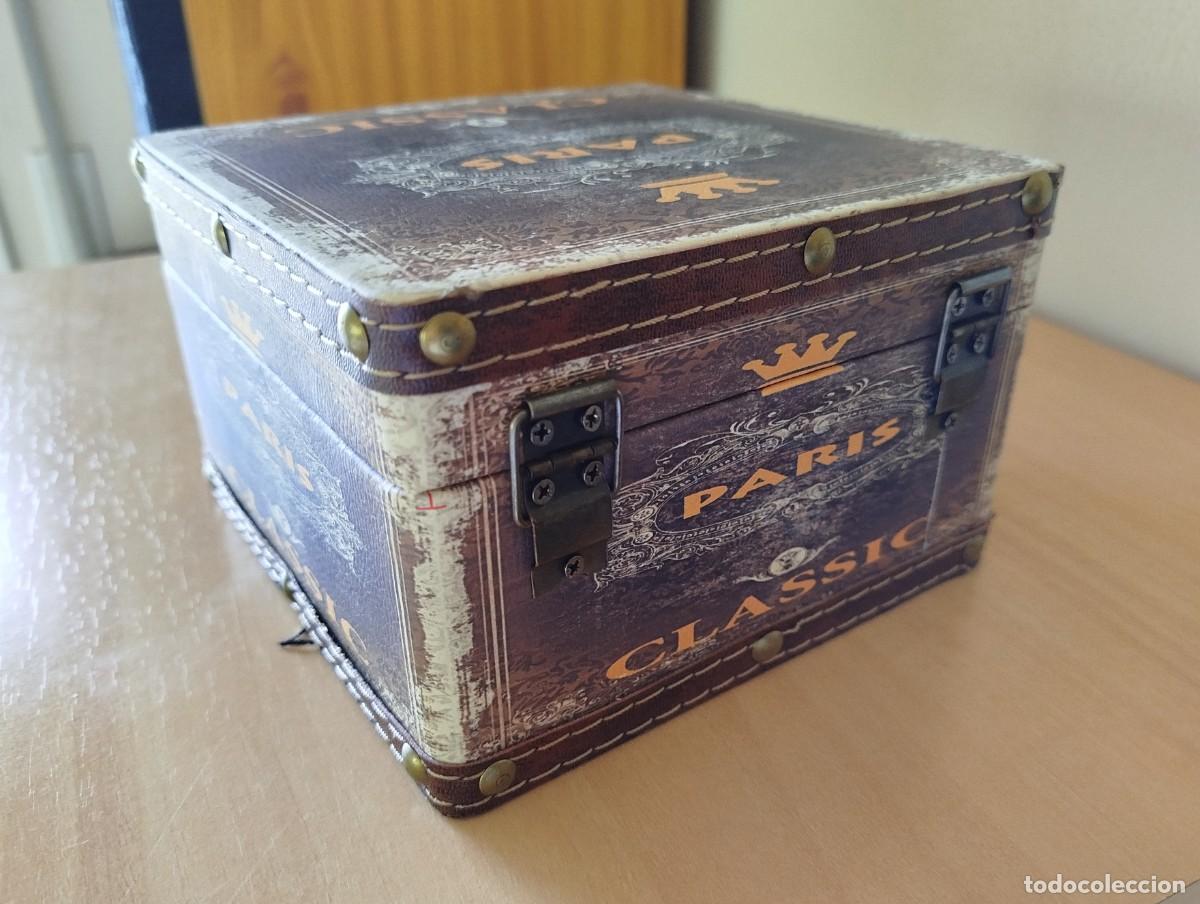 Vintage: Caja de madera &rdquo;Paris&rdquo; envejecida - Foto 1