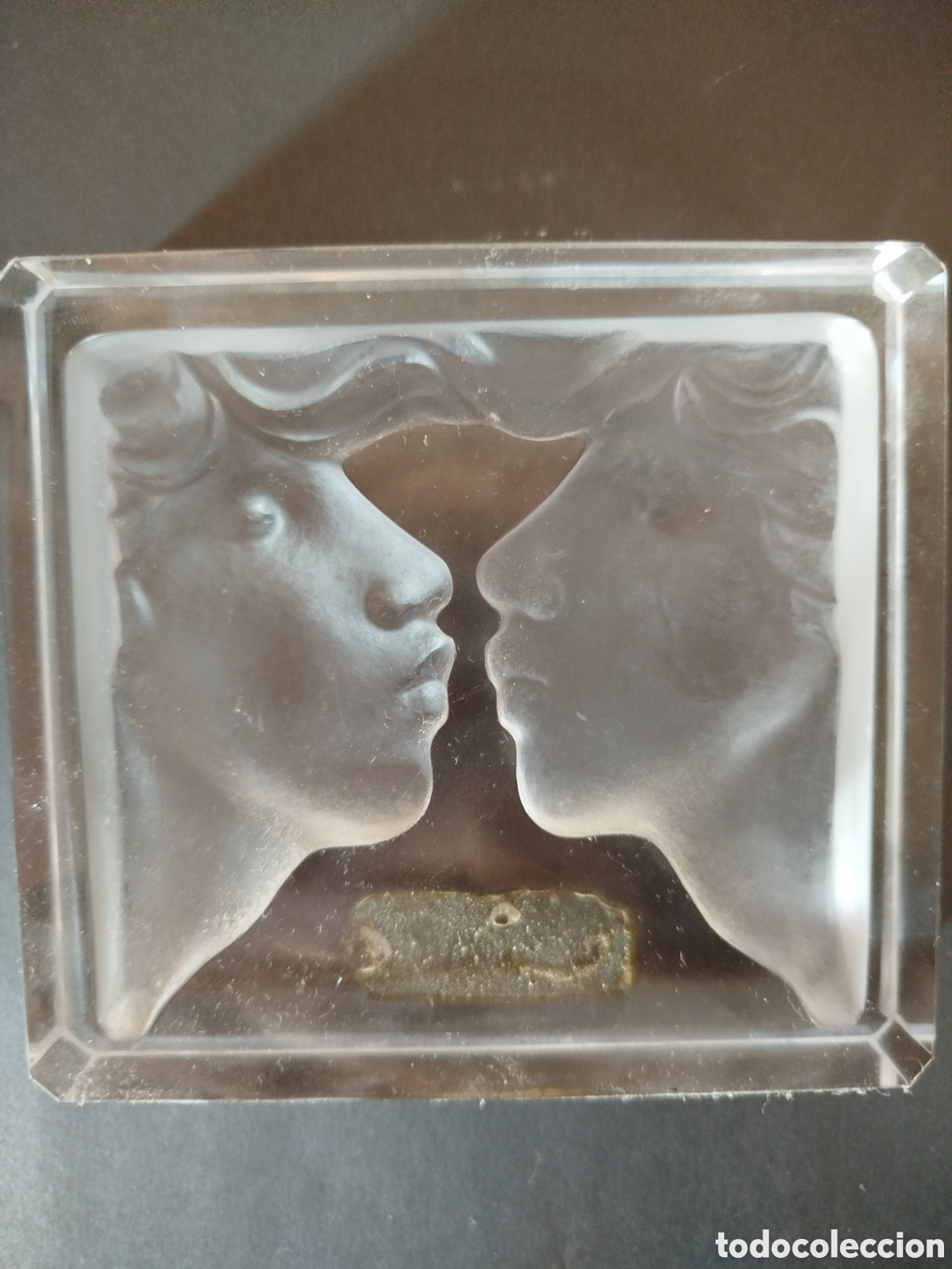 Vintage: Objeto de cristal - el beso - Foto 2