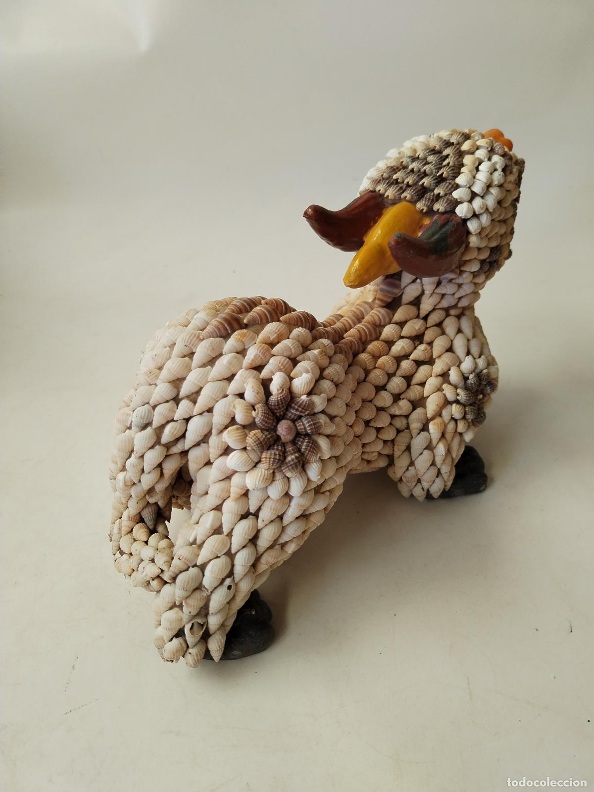 Vintage: dragon chino perro foo de caracolas de mar - Foto 4