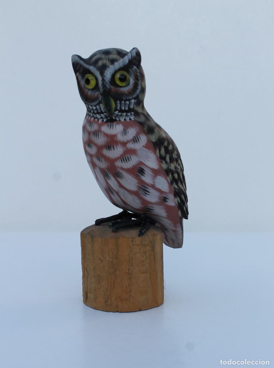 Vintage: BUHO O LECHUZA DE MADERA - Foto 1