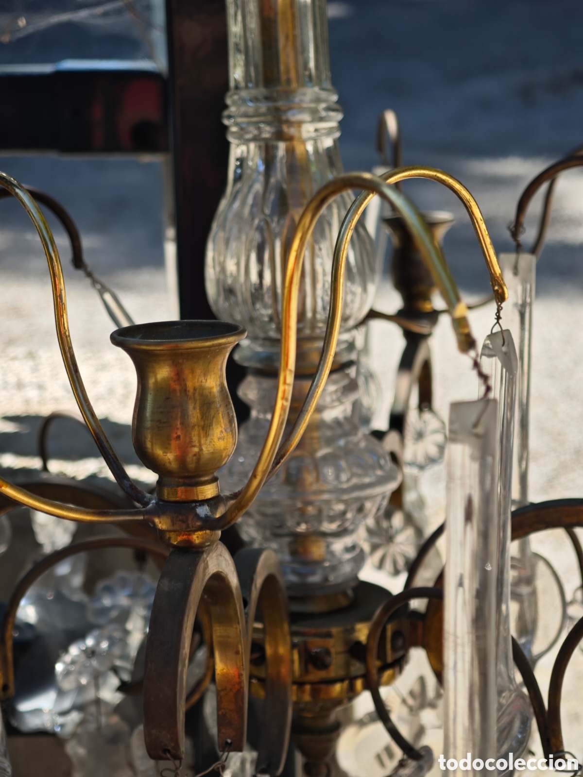 Vintage: Lampara ara&ntilde;a cristal - Foto 6