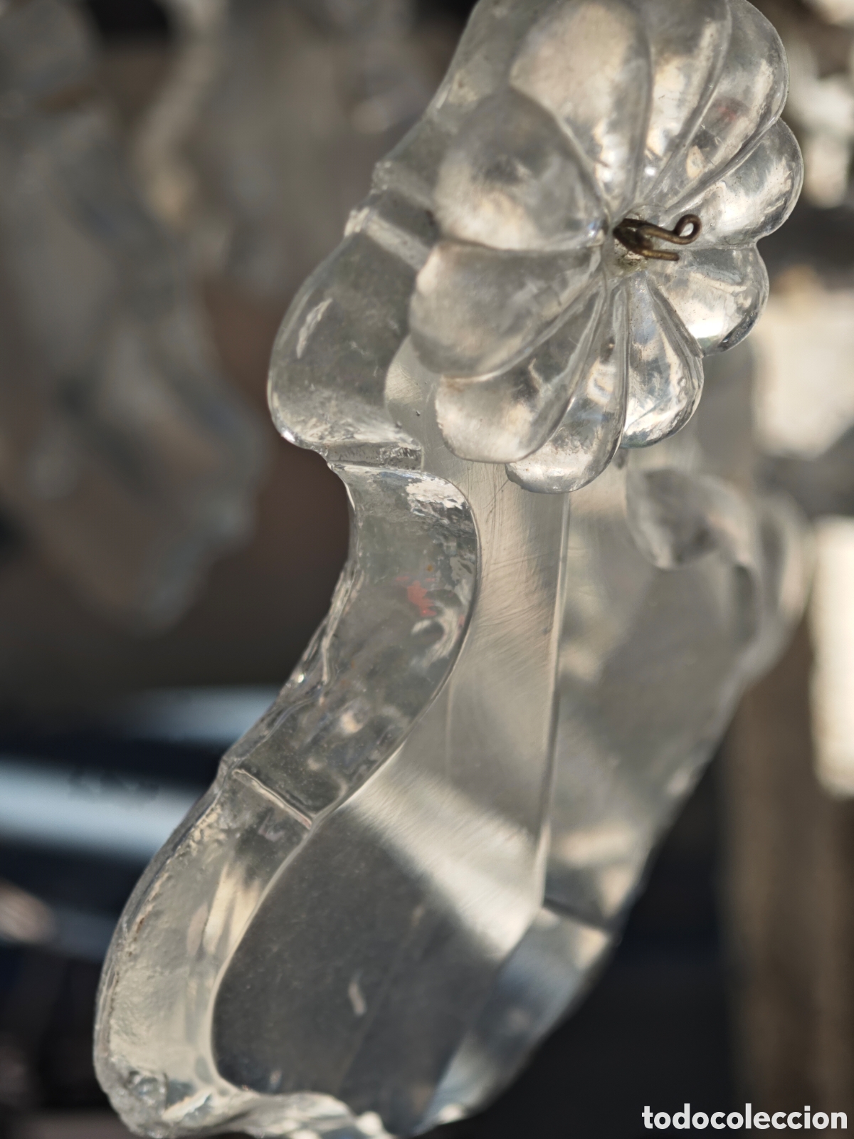 Vintage: Lampara ara&ntilde;a cristal - Foto 7