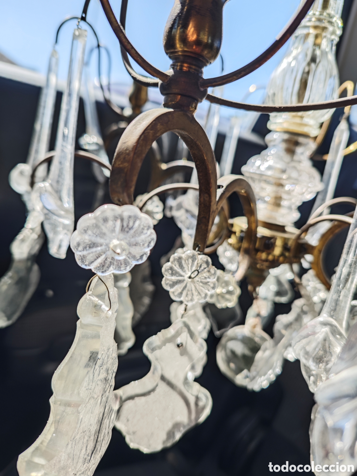 Vintage: Lampara ara&ntilde;a cristal - Foto 16