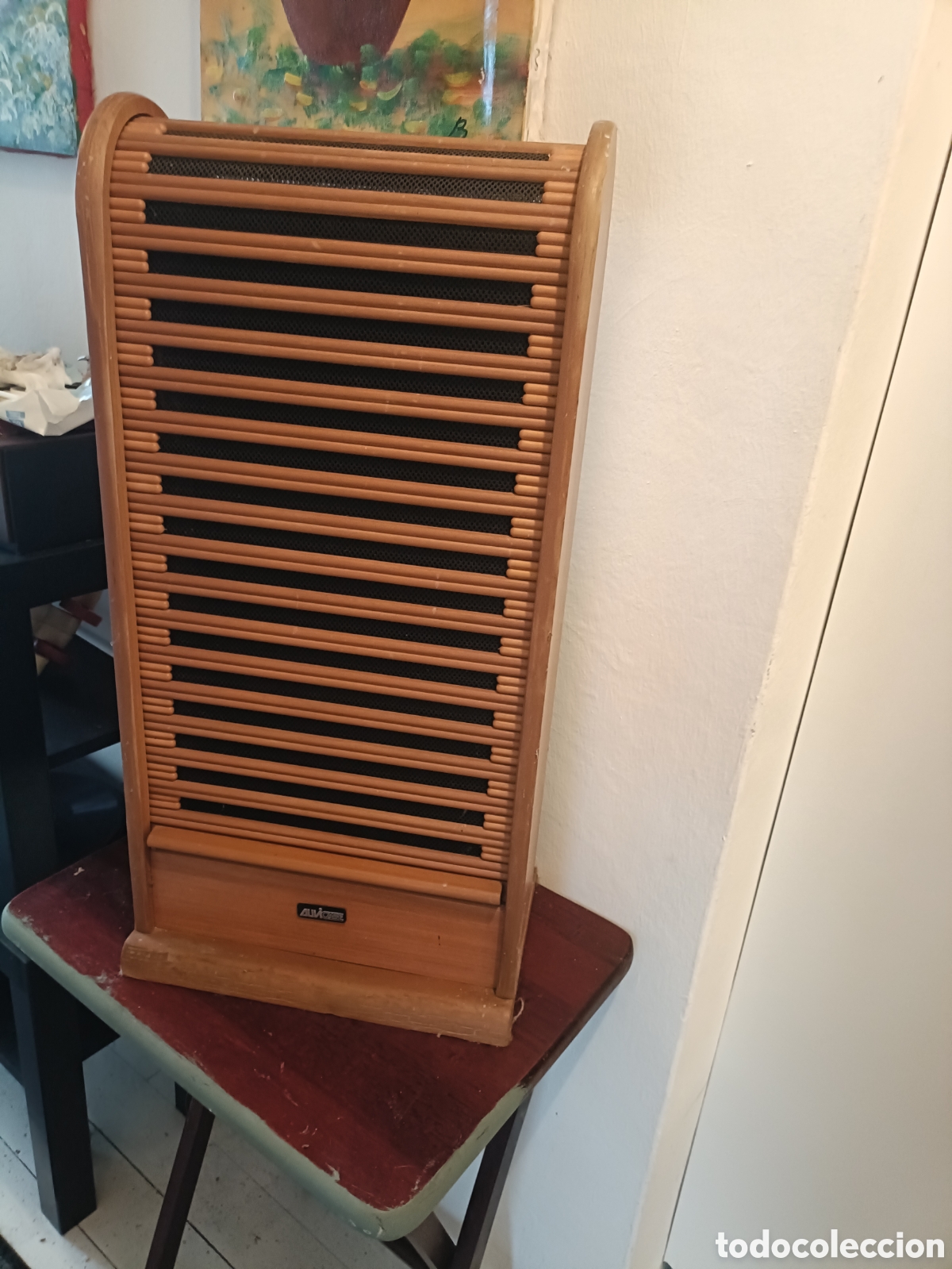 Vintage: MUEBLE CON PERSIANA PARA CASETE - Foto 1