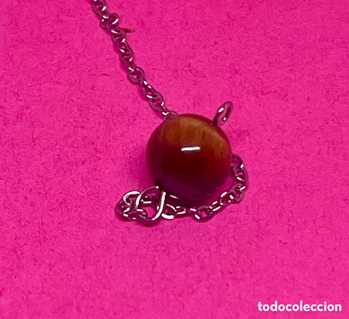 Vintage: P&eacute;ndulo de ojo de tigre esoterismo - Foto 6