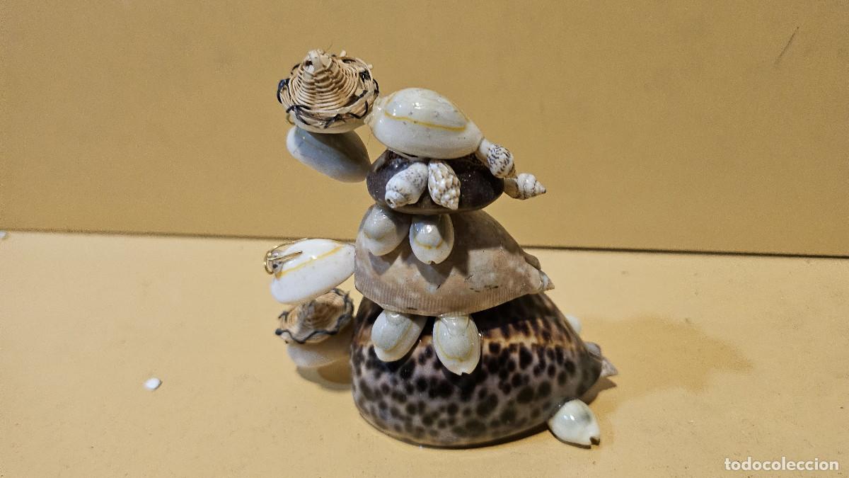 Vintage: figura en caracola de mar - Foto 3
